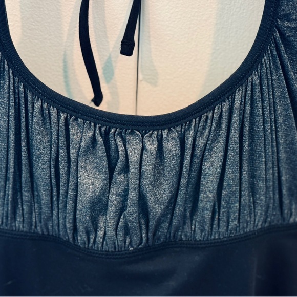 Lululemon Athletica Ruched Black Sleeveless Halter Top - Picture 7 of 7